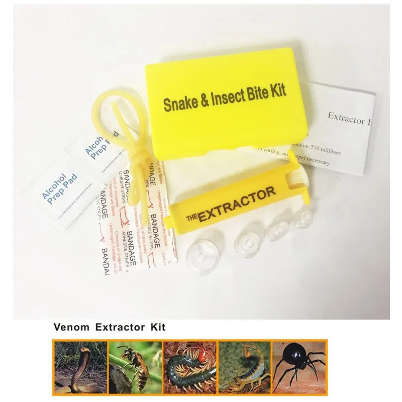 Portable Outdoor Venom Extractor Snake Insect Bite Emergency Wound