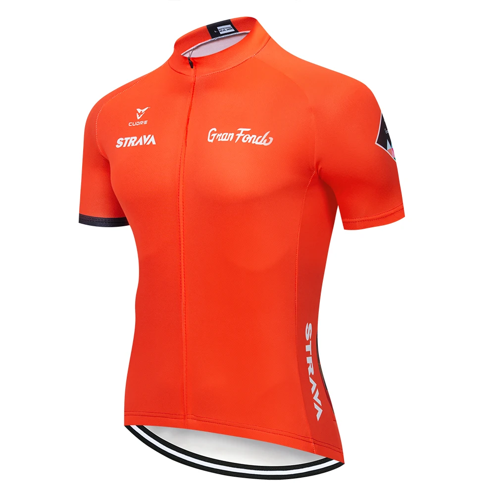 

STRAVA Men Pro Cycling Jerseys Summer Cycling Clothing MTB Bicycle Clothing Breathable Mountian Bike Clothe Cycling Shirts