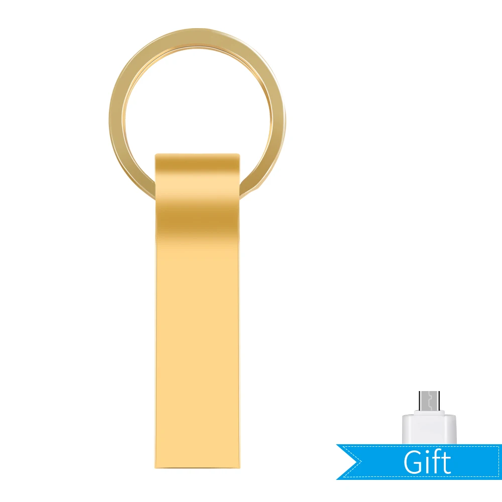 U-диск, usb, 64 ГБ, супер мини металлическая флеш-карта памяти, 8 ГБ, флеш-накопитель, 16 ГБ, флешка, 32 ГБ, usb флеш-накопитель, 128 ГБ, бесплатный логотип на заказ - Цвет: Gold-285