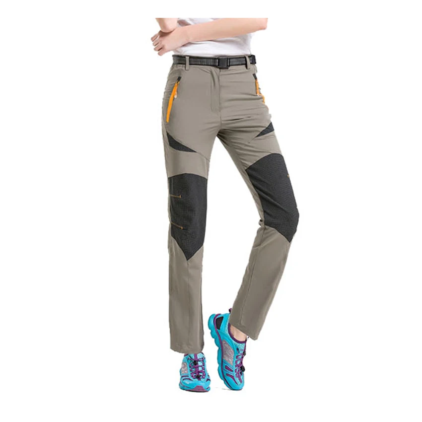 JACKSANQI nuevos de las mujeres de secado rápido pantalones de senderismo de verano impermeable de los deportes al aire libre senderismo Camping Pantalones Mujer Pantalones RA004