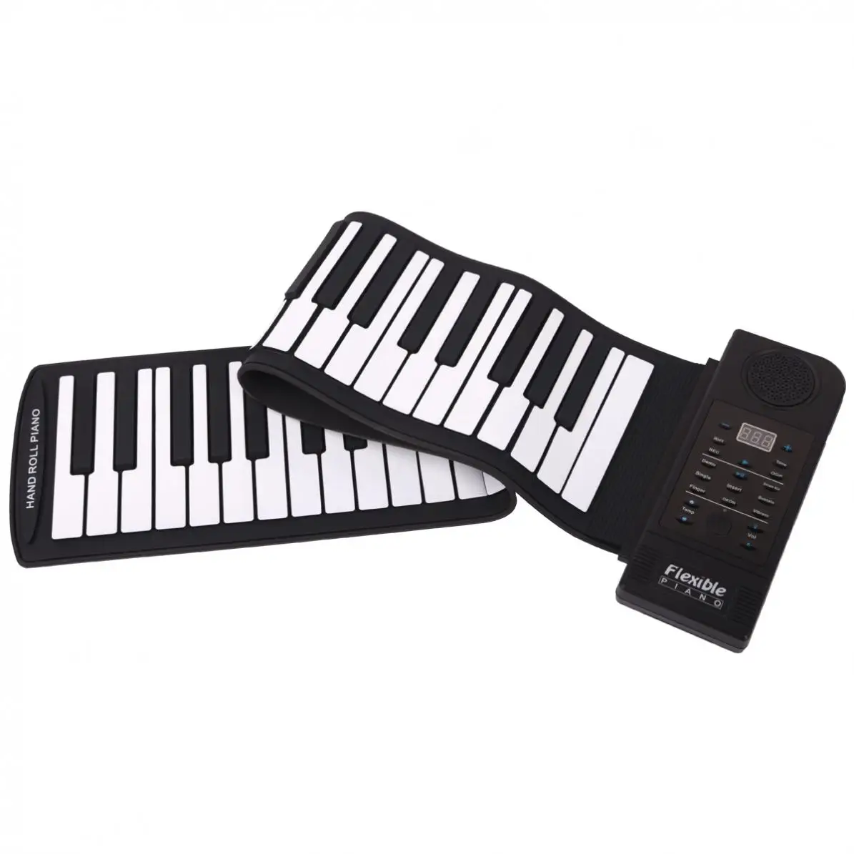Portable 61 Keys Roll Up Flexible Silicone Piano Electronic MIDI Keyboard Organ