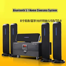 Настольный/настенный 5,1 Домашний кинотеатр комбинированный HiFi стерео усилитель мощности USB/SD/Встроенный Bluetooth/коаксиальный Оптический/USB 220 В