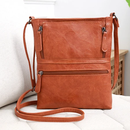 REPRCLA винтажные сумки через плечо для женщин сумки-мессенджеры высокое качество кожаная сумка женская сумка через плечо Bolsa Feminina - Цвет: brown