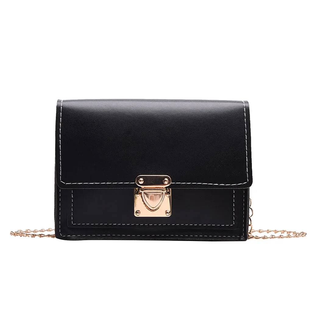

British Fashion Simple Small Square Bag Women's Designer Handbag High-quality PU Leather Chain Mobile Phone Shoulder bags#15