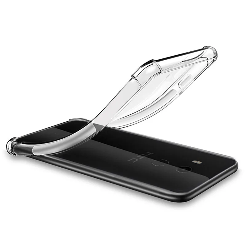 Чехол для HTC U11 Plus противоударные прозрачные чехлы телефонов мягкая прозрачная