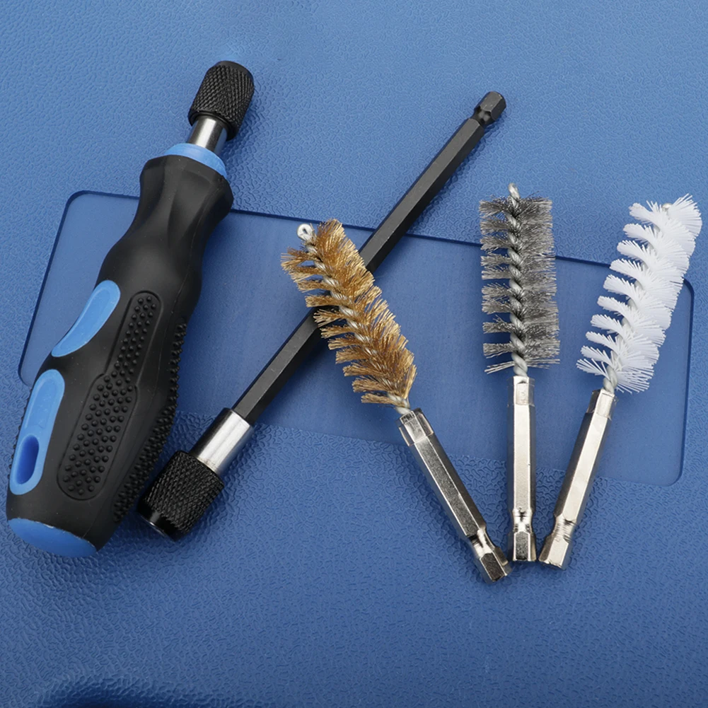 38 шт очистки круглая щетка Cleaning Kit Набор Стальная проволока набор инструментов Шестигранная ручка
