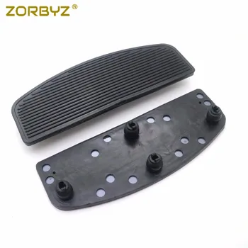 

ZORBYZ 1Pair Black Motorcycle Front Rubber Rider Insert Footboards Footpeg Footrest Pad For Harley Touring Electra Glide Classic