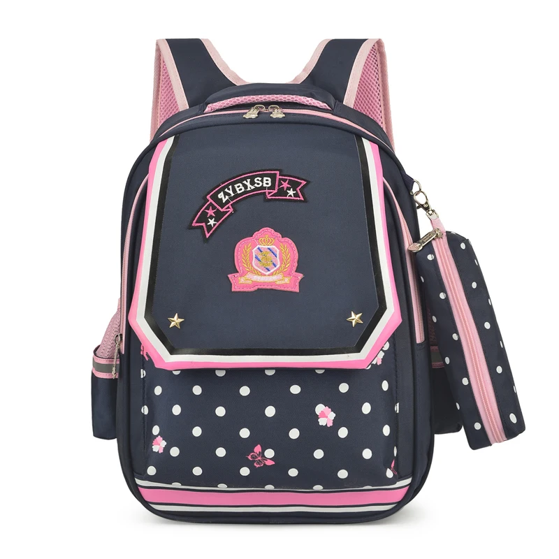 

2019 Amarte new popular polyester school bags for gils and boys reflective stripe high capacity backpack PU zipper students bag