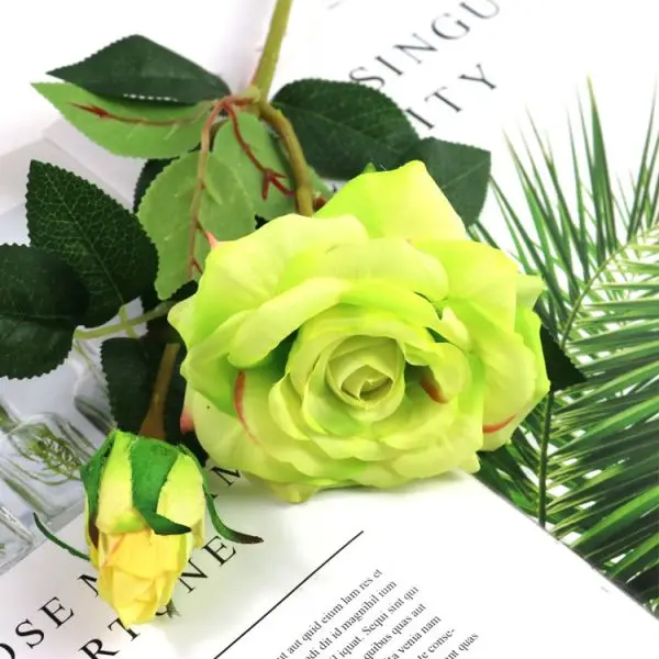 Одностороннее латексное покрытие для дома/свадебные декорации цветок декоративный настоящий сенсорный Искусственные розы цветы - Цвет: OA0119G