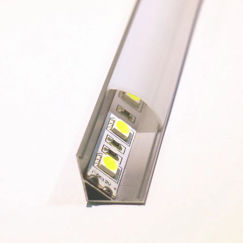10-20 штук DHL1m светодиодный алюминиевая полоса профиль для 10 мм pcb 5050 5630 Светодиодный профиль для дома алюминиевый профиль с крышкой и