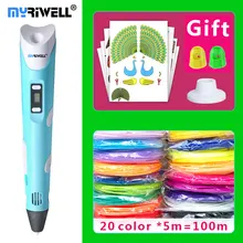 myriwell 3d pen 3d pens,LED display,20x5mABS/PLA Filament,Best Gift for Kids 3 d pen-3d magic pen 3d model Smart 3d printer pen myriwell 3d pen 3d pens,LED display,20x5mABS/PLA Filament,Best Gift for Kids 3 d pen-3d magic pen 3d model Smart 3d printer pen