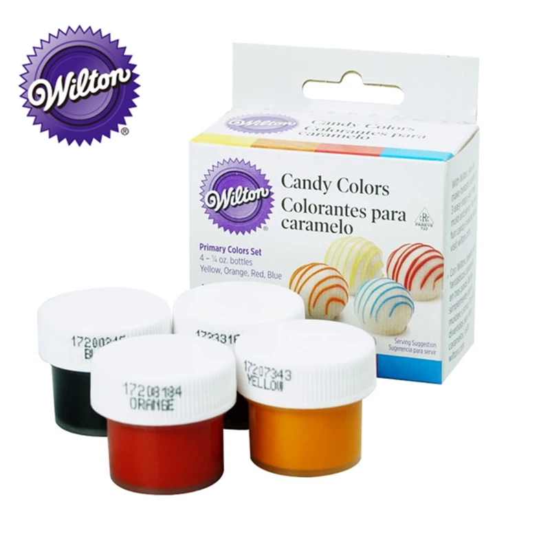 Wilton Candy 4 Oil-based Food Icing Pastry Fondant Cake Set - AliExpress