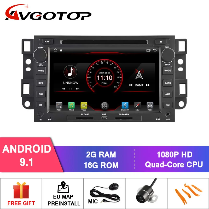 

AVGOTOP Android 9 Wince Car Radio DVD GPS Multimedia For CHEVROLET EPICA CAPTIVA 2G 16G Player