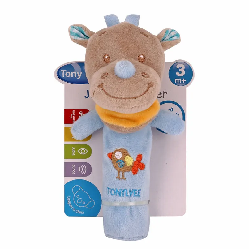 Мягкие погремушки-погремушки для новорожденных, плюшевые игрушки для малышей, обучающие игрушки для малышей - Цвет: 38
