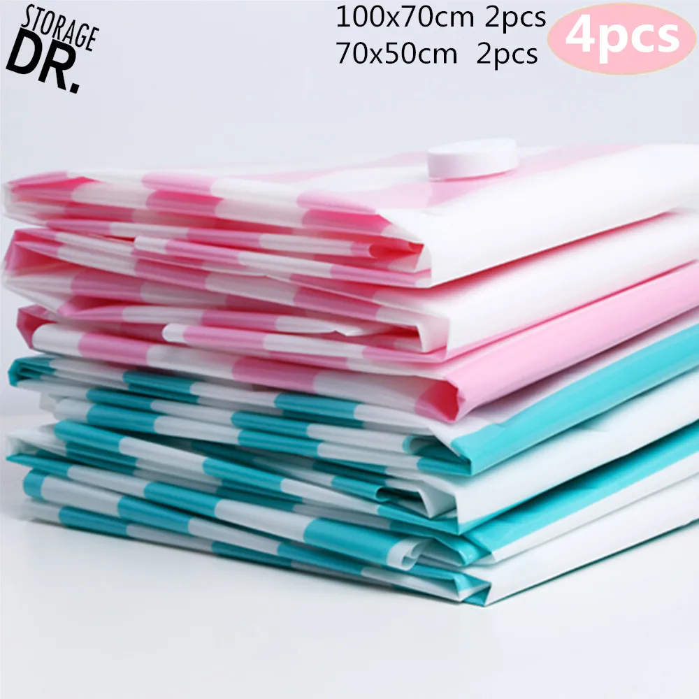 DR.STORAGE вакуумные пакеты для одежды чехол Вакуумных мешков хранения 4 шт Вакуумный