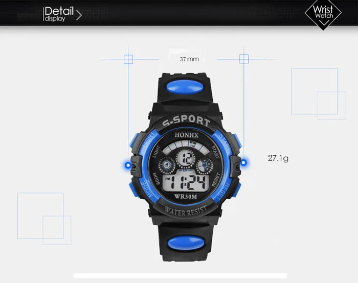 Aimecor, Детские Модные Смарт-часы, водонепроницаемые, для детей, для мальчиков, цифровой светодиодный, кварцевый, с будильником, с датой, спортивные, с хронографом, наручные часы