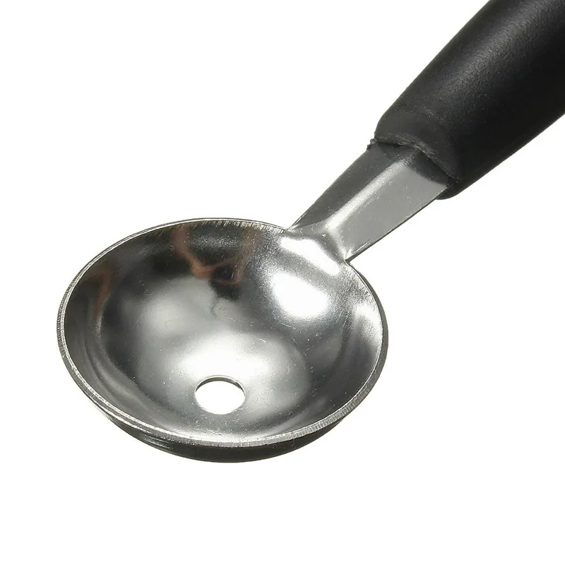 Горячая смешная нержавеющая сталь повара двойная круглая лопатка для дыни совок для мороженного ложка для фруктов инструменты