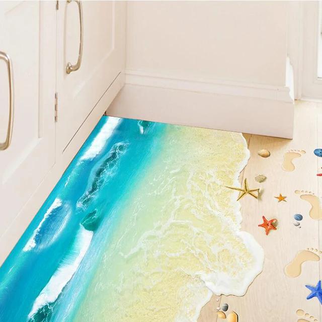 Oceaan strand badkamer tegel stickers verwisselbare 3d decoraties ... Oceaan strand badkamer tegel stickers verwisselbare 3d decoraties ...