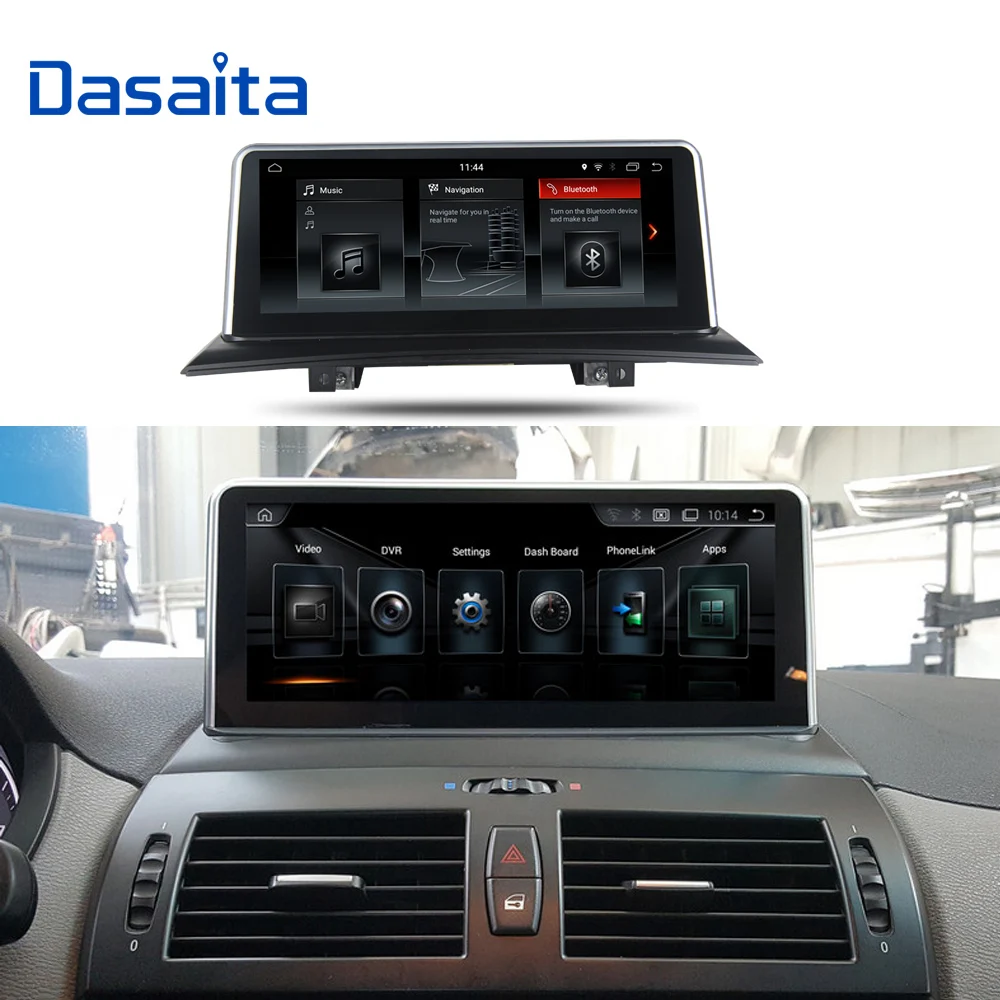 Best Dasaita 10.2" android 9.0 Car Radio for BMW X3 E83 2004 2005 2006 2007 2008 2009 GPS Navigation Bluetooth Car Stereo 32G ROM MP3 5
