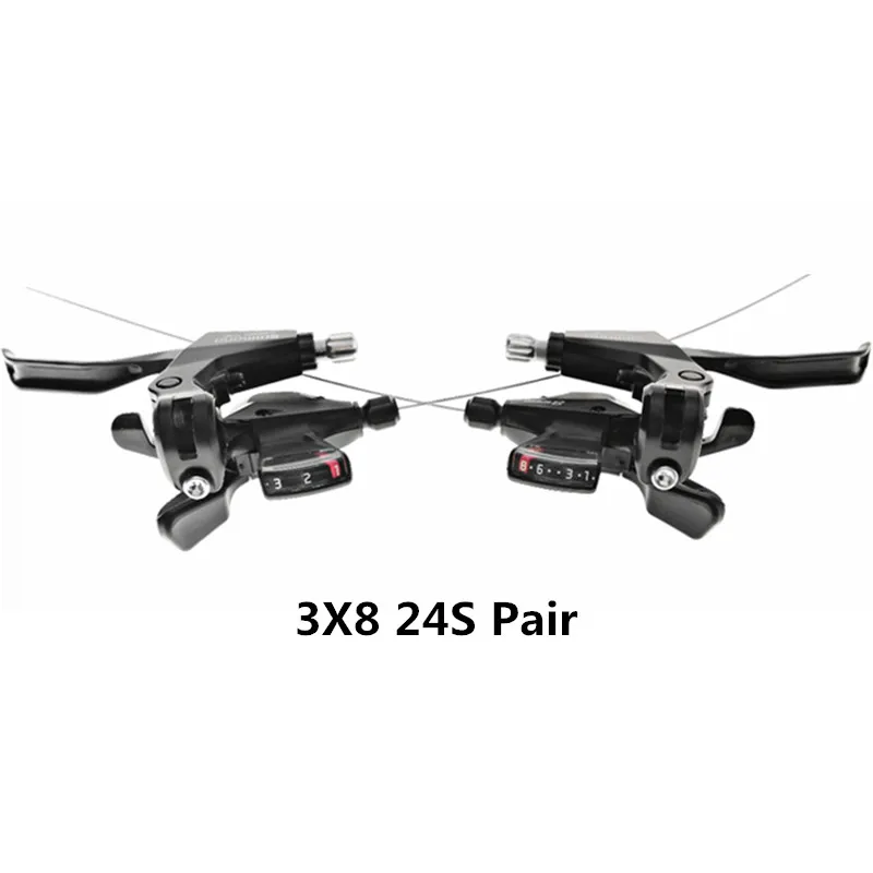 ST-M310 24S Pair Фирменная новинка SHIMANO ALTUS ST-M310 относится к 8 S/24 Скорость mountain велосипедная передача подключен Механическая ручка - Цвет: ST-M310 24S Pair
