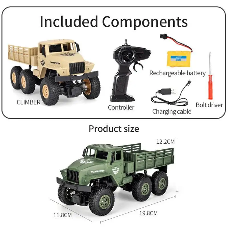 1:18 RC Dongfeng транспортер 7/8 военный грузовик 6 колеса 4 полный привод независимых амортизатор внедорожные дистанционного Управление автомобиля