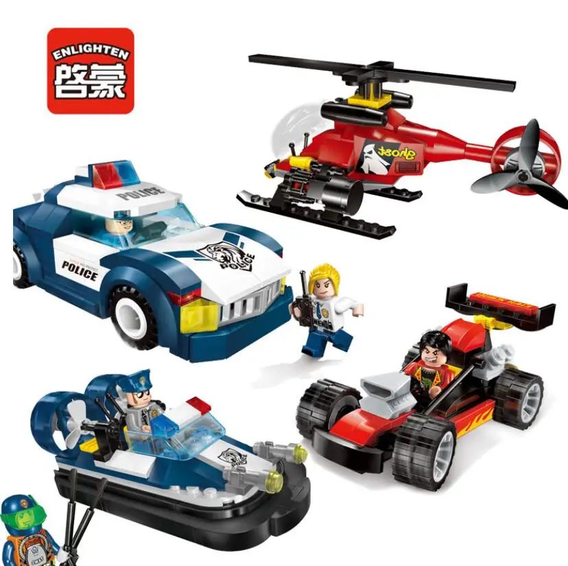 

2017 Enlighten New Police Series Building Block sets Bricks Toys Gift For Children Compatible With Lepined