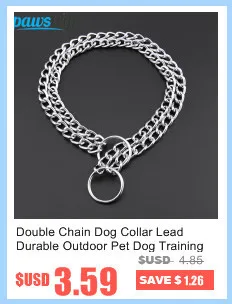 3 Size Carbon Steel Dog Collar Chain Adjustable Training Pet Pinch Dog Collar S/M/L