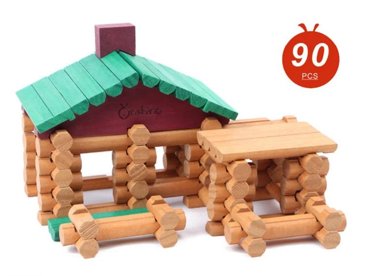 Log cabin toy blocks Clearance
