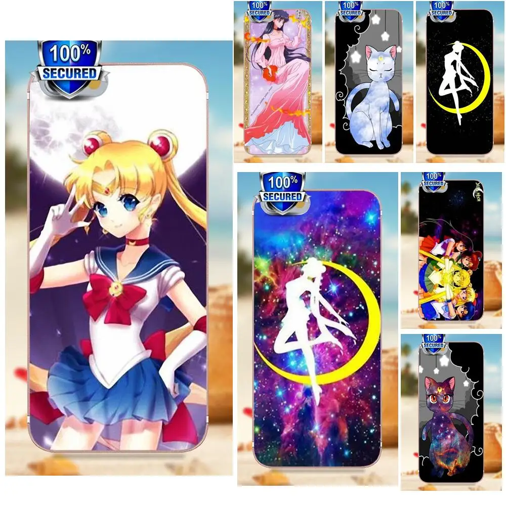 Oedmeb TPU Phone Coque For Xiaomi Redmi 5 4A 3 3S Pro Mi4 Mi4i Mi5 Mi5S Mi Max Mix 2 Note 4 Plus Sailor Moon Pretty Girl | Мобильные