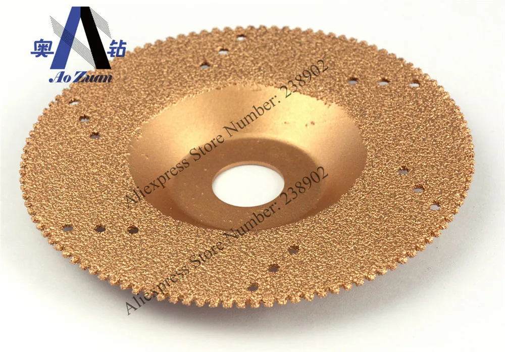 

4" 100mm Vacuum Brazed Diamond Grinding Cutting Disc Wheel CONVEX DISH SHAPED For Angle Grinder