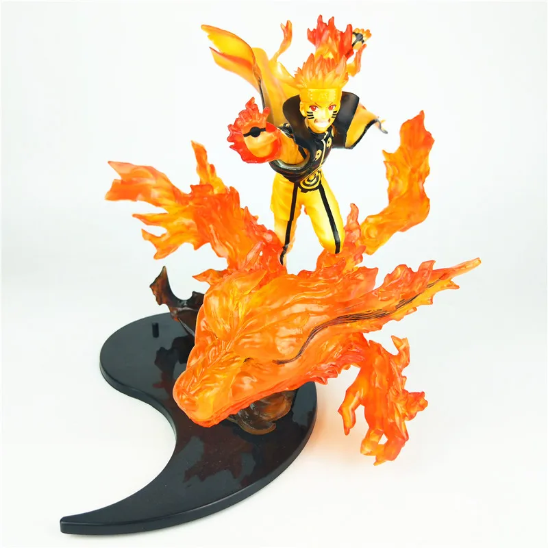 

23cm Anime Uzumaki Naruto Kurama kyuubi Relation PVC Action Figure F.Zero Collection Model Toy