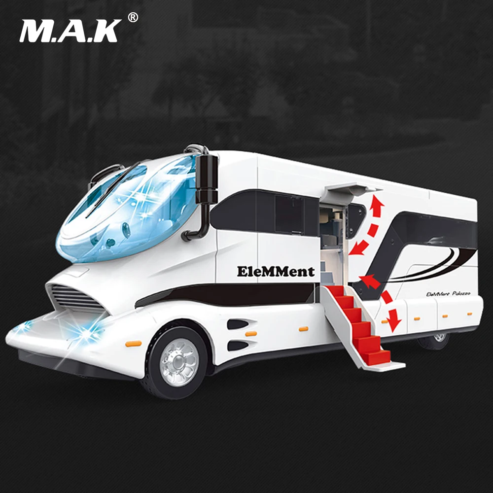 

Diecast car model 1:32 Scale Recreational Vehicle Model car with sound&light pull back car Kids Toys Collection Gift