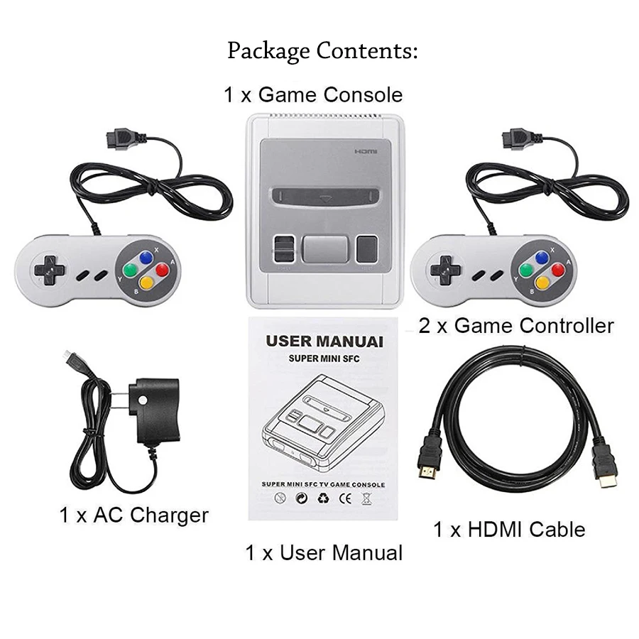 Super SNES Mini HDMI family tv 8 бит игровая консоль Ретро Классический HDMI HD выход ТВ Портативный игровой плеер встроенный 621 игр