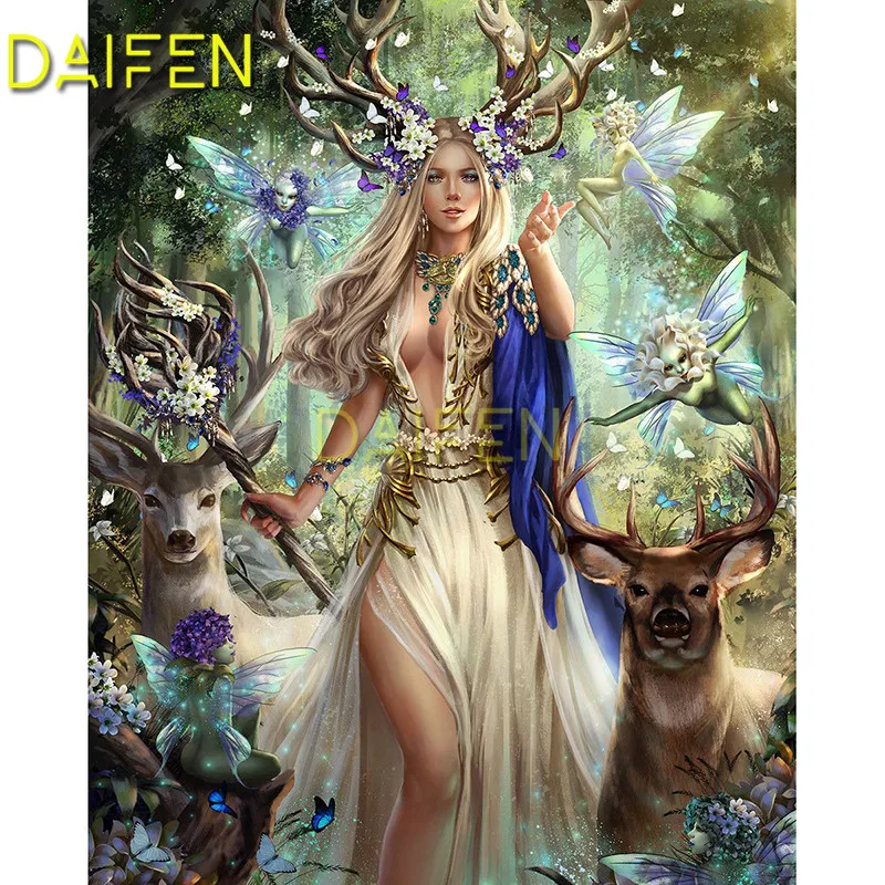 

Full Round Diamond painting genius deer Full Square Diamond embroidery Cross stitch genius deer DIY Diamond mosaic genius deer