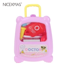 8 шт. доктор инструменты игрушки Educatioanl ролевые игры портативный чемодан медицинские наборы Аксессуары Набор игрушек для детей косплей для маленьких девочек