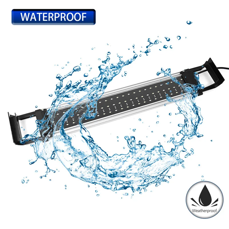 

AC100-240V 144 Led Aquarium Lights Fish Tank Lamp 2835smd 90CM Extensible For 85-100cm Fish Tank Aluminum+Acrylic Material