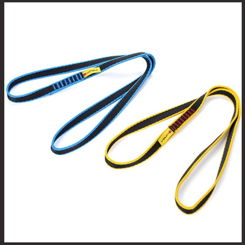 

Rock Climbing Sling Rope Protector CE / UIAA 22kN 60/80/120cm Nylon Bearing Strap Reinforce Rope Belt Climbing Accessories