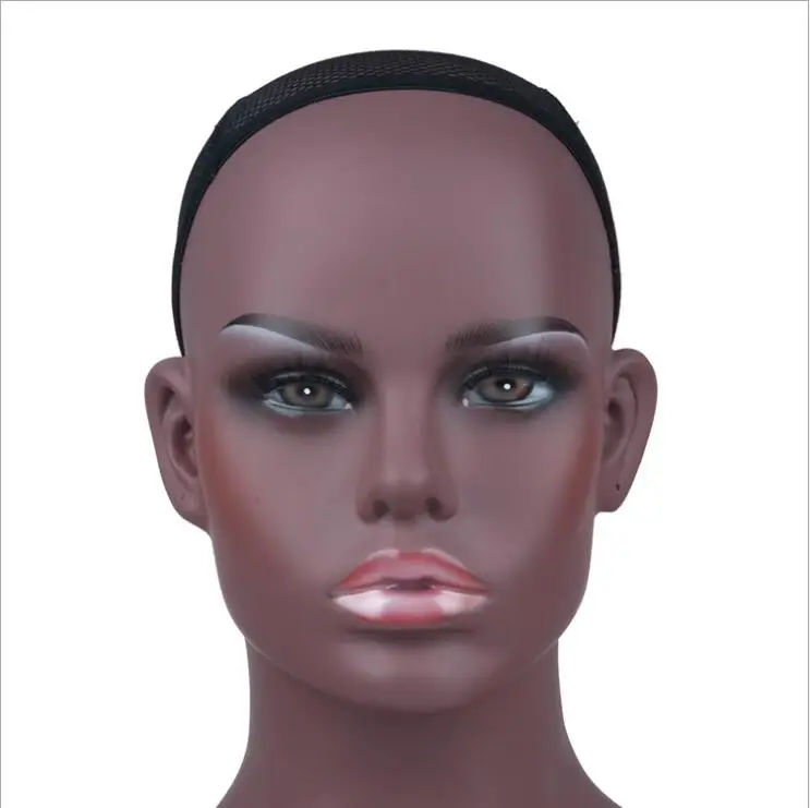 Afro-Americanos do Sexo Feminino Realista Manequim Cabeça