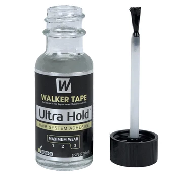 

Waterproof professional hair glue . ULTRA HOLD LACE WIG ADHESIVE GLUE BY WALKER TAPE 0.5 OZ WITH BRUSH wig glue. toupee glue .