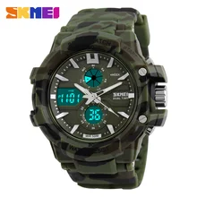 Sport Montre SKMEI Hommes Numérique LED En Plein Air Étanche Double Affichage montre Militaire Army men quartz étanche relogio masculino