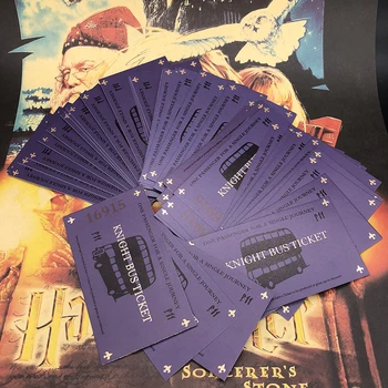 

50PCS/100Pcs Harry Movie Knight Bus Ticket 100% Screen (Movie) Accurate