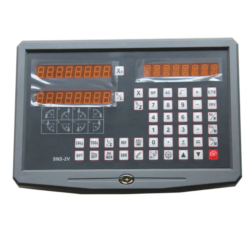 Display 2 Axis digital readout + 2pcs 5microm Sino KA300 KA500 linear scale / linear encoder / linear ruler for milling lathe Display 2 Axis digital readout + 2pcs 5microm Sino KA300 KA500 linear scale / linear encoder / linear ruler for milling lathe