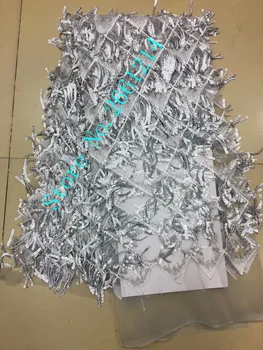 

african lace fabric with sequins BZL-95620 latest sequin fabric high quality tulle sequins lace fabric for evening dresses