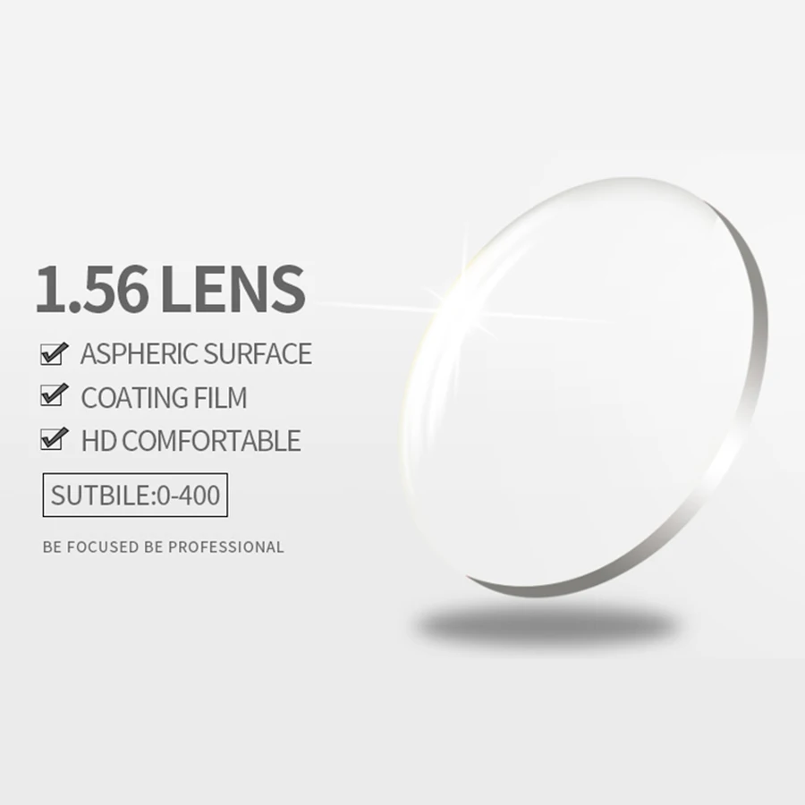 1.56 Prescription CR-39 Resin Aspheric Glasses Lenses Myopia Hyperopia Presbyopia Optical Lens