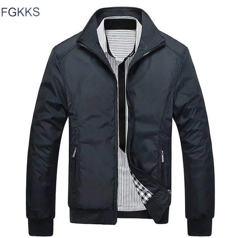 FGKKS новая весенняя модная куртка Мужская свободная повседневная мужская куртка спортивная куртка-бомбер мужские куртки и пальто