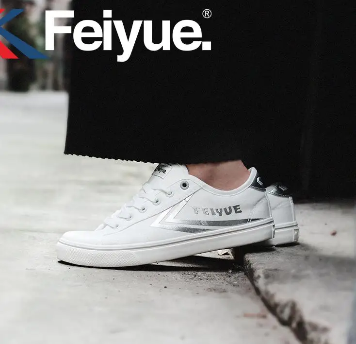 Ключевое понятие Feiyue обувь кунг-фу улучшенная версия обувь армейские ботинки Для мужчин и Для женщин кроссовки - Цвет: gray logo