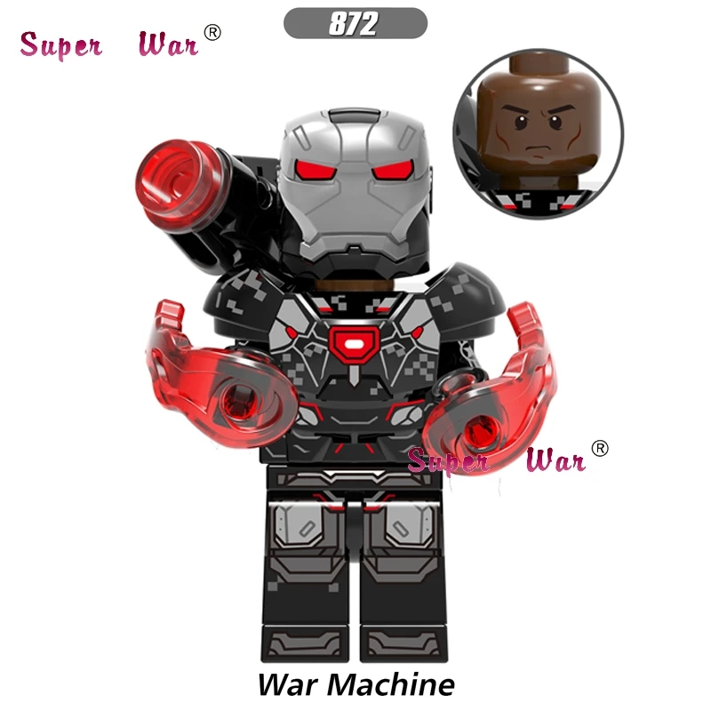 Единая война бесконечности Человек-паук Железный человек Капитан Америка видение строительные блоки игрушки для детей - Цвет: 872