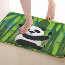 Коврик для ванной комнаты в стиле панды, забавный Противоскользящий коврик для ванной, аксессуары для душевой занавески, соответствующие вашей душевой занавеске