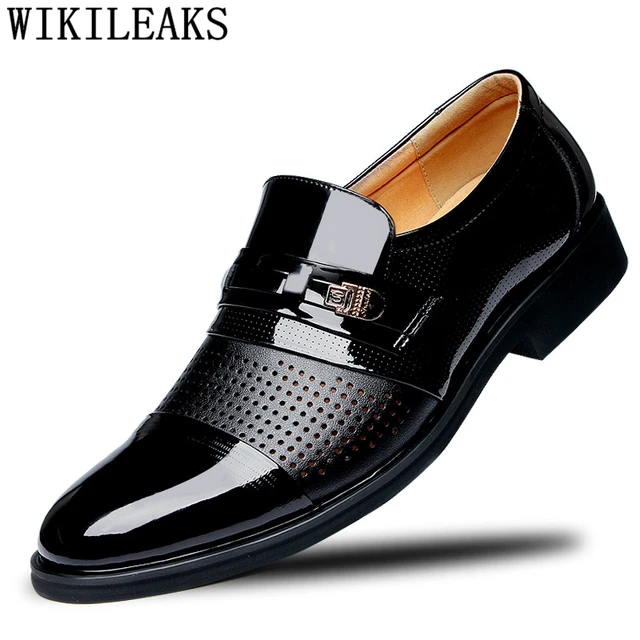 Formal Shoes Men Classic Patent Leather Shoes For Men Coiffeur Office Shoes  Men Elegant Luxury Brand Chaussure Homme Ayakkabi - Men's Dress Shoes -  AliExpress