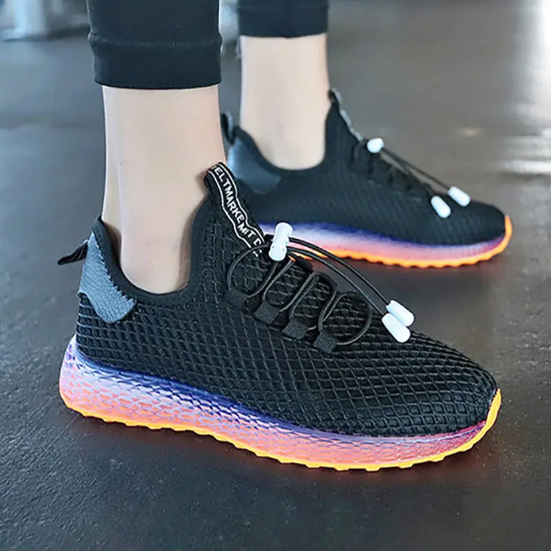 

Summer Sneakers Women Mesh Vulcanized Shoes Trainers Women Sneakers Slip On Casual Shoes Walking Footwear 2019 Zapatillas Mujer